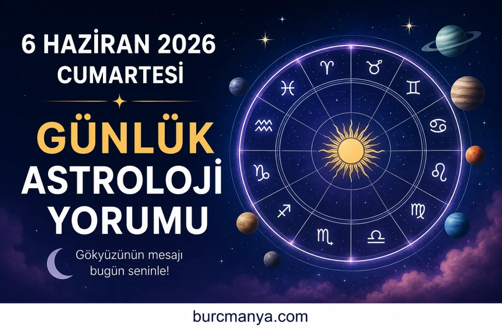6 Haziran 2026 Cumartesi Günlük Astroloji Yorumu