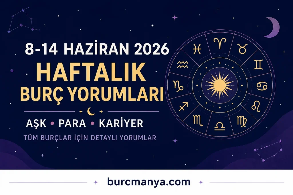 8-14 Haziran 2026 Haftalık Burç Yorumları
