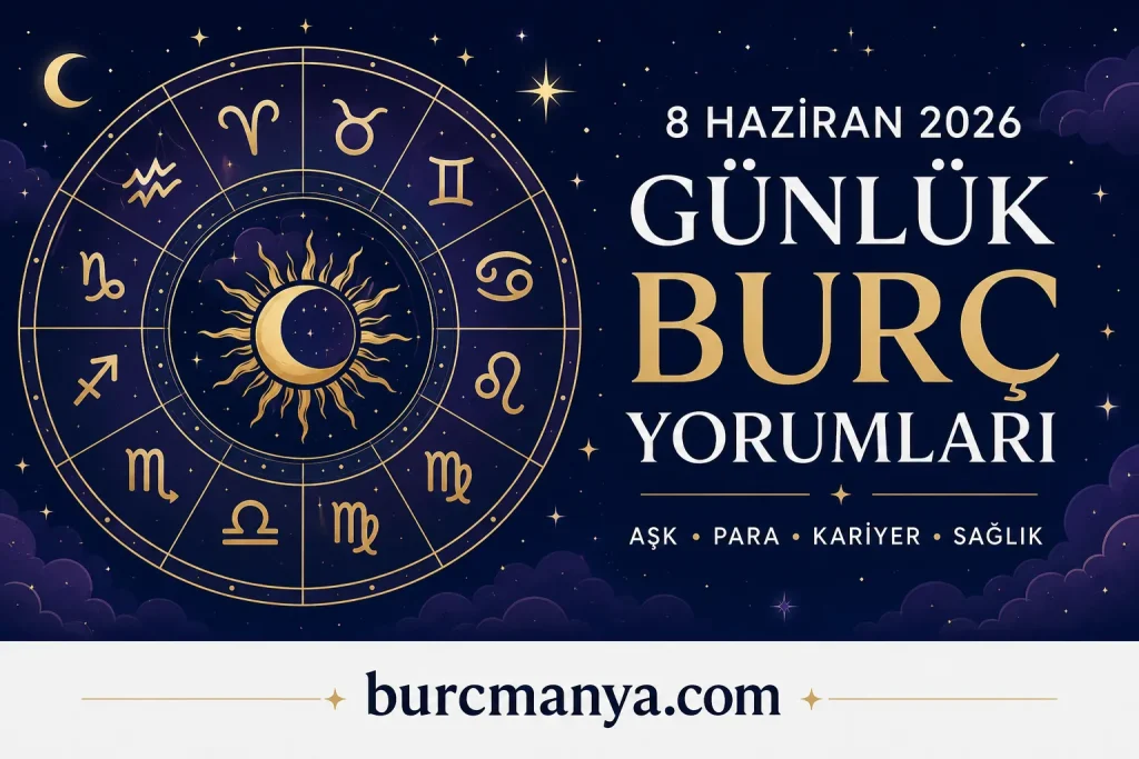 8 Haziran 2026 Pazartesi Günlük Burç Yorumları