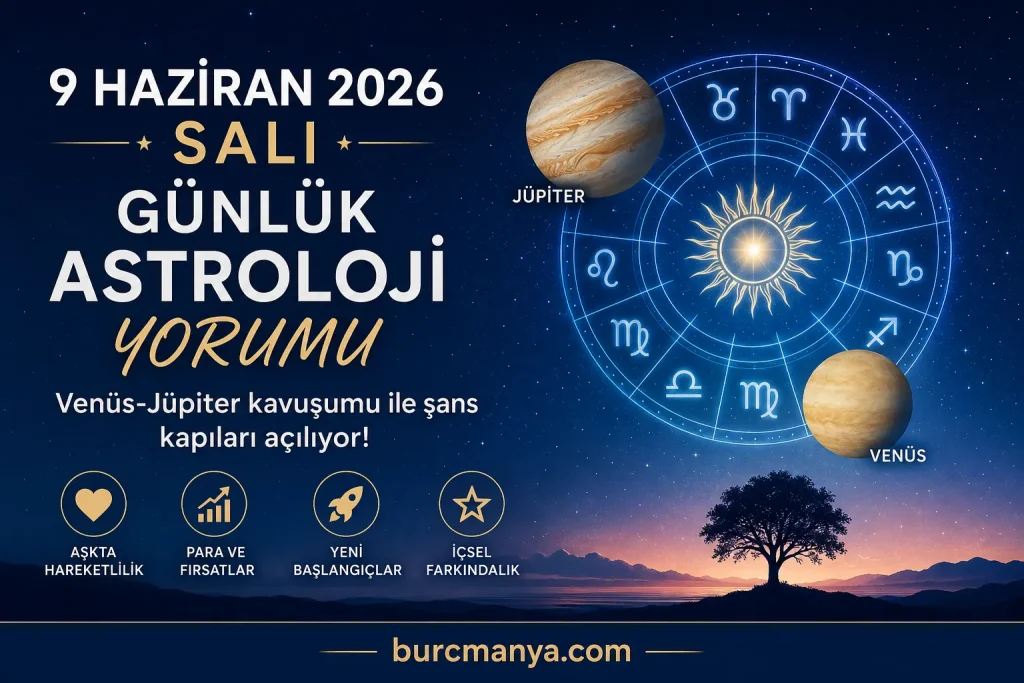 9 Haziran 2026 Salı Günlük Astroloji Yorumu