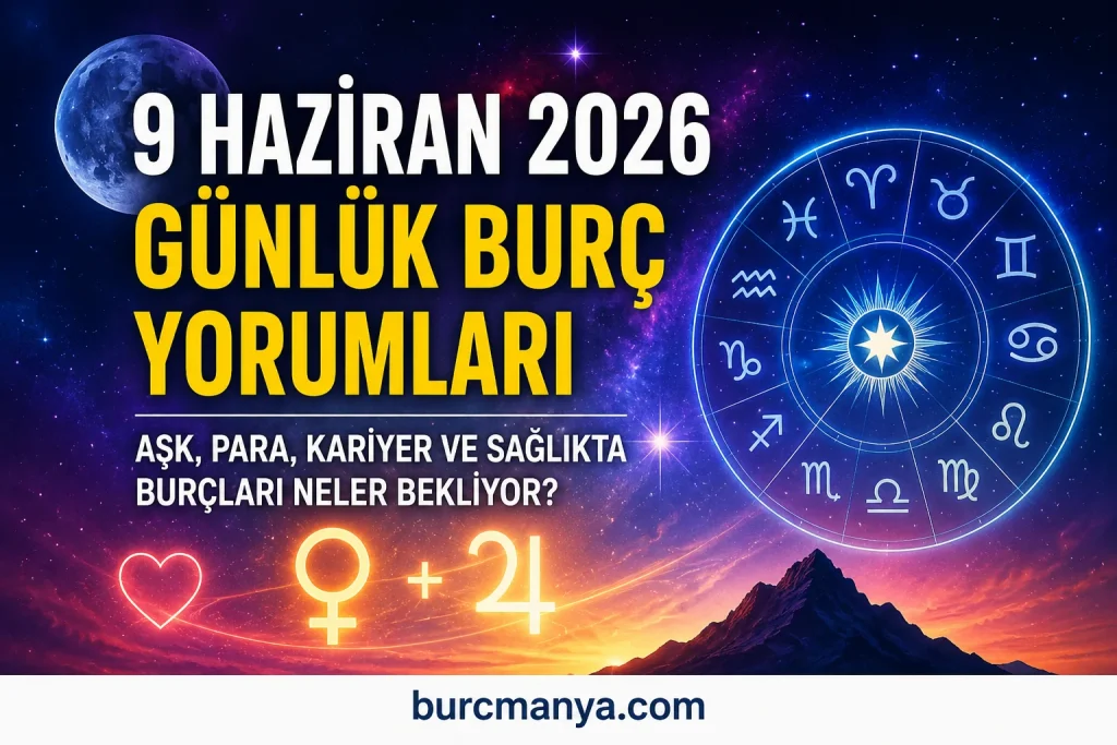 9 Haziran 2026 Salı Günlük Burç Yorumları