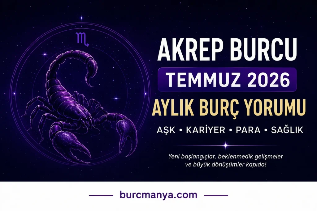 Akrep Burcu Temmuz 2026 Aylık Burç Yorumu