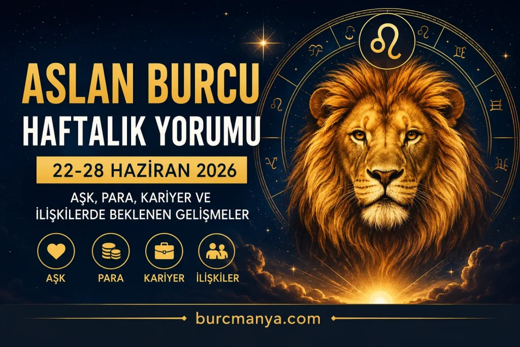 Aslan Burcu Haftalık Burç Yorumu 22-28 Haziran 2026