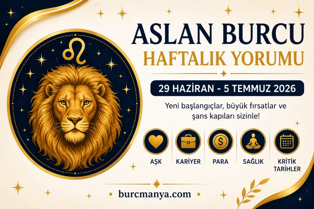 Aslan Burcu Haftalık Yorumu 29 Haziran 5 Temmuz 2026