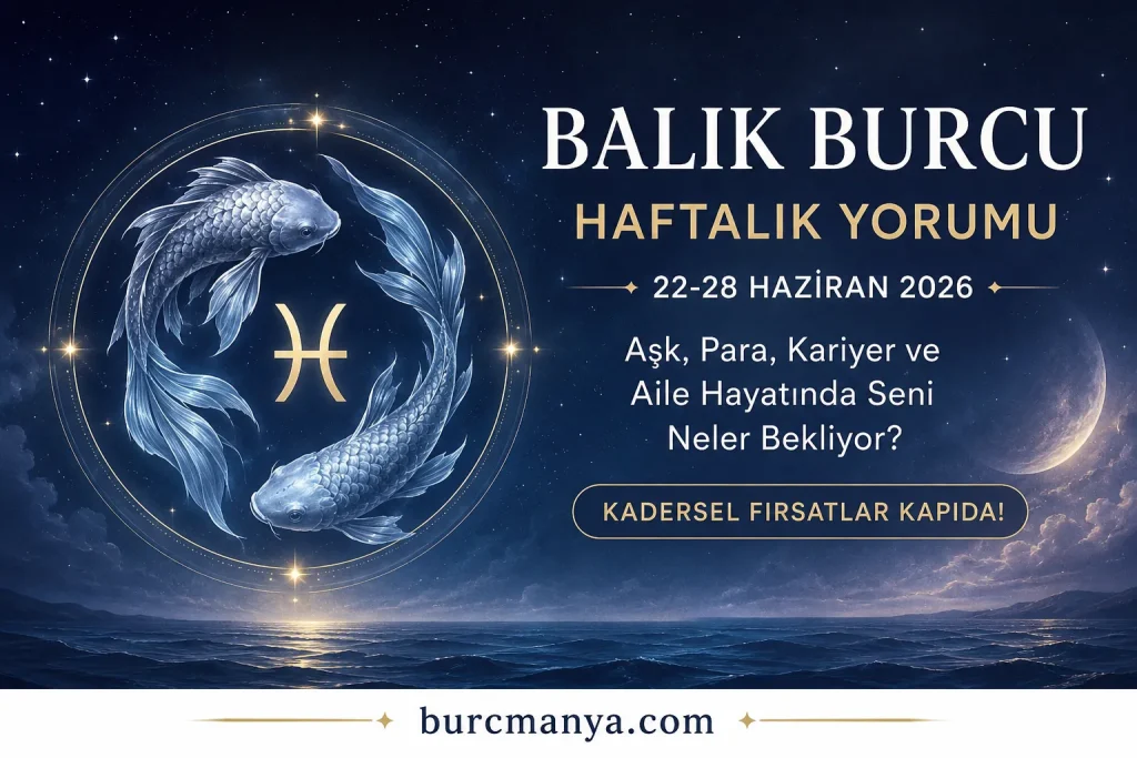 Balık Burcu 22-28 Haziran 2026 Haftalık Burç Yorumu