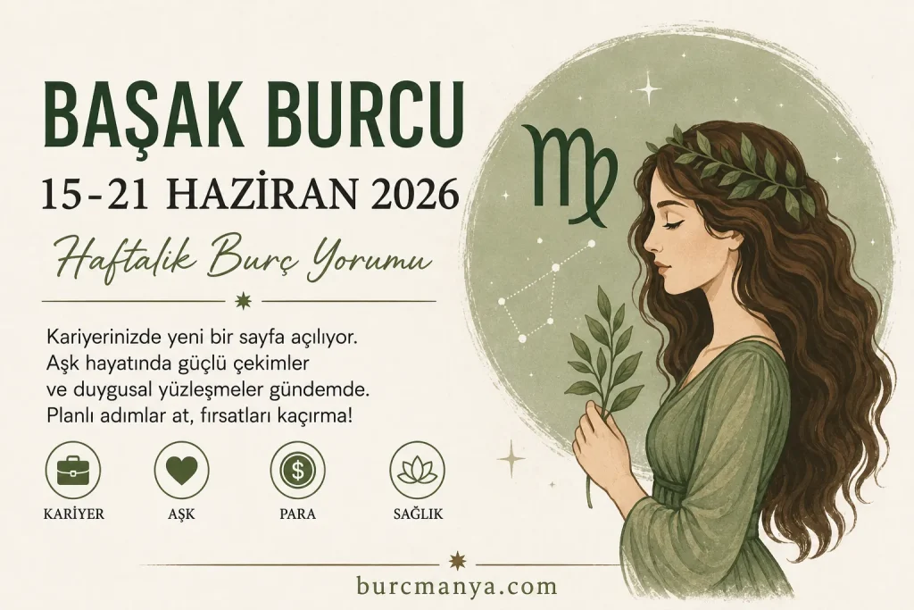 Başak Burcu 15-21 Haziran 2026 Haftalık Burç Yorumu