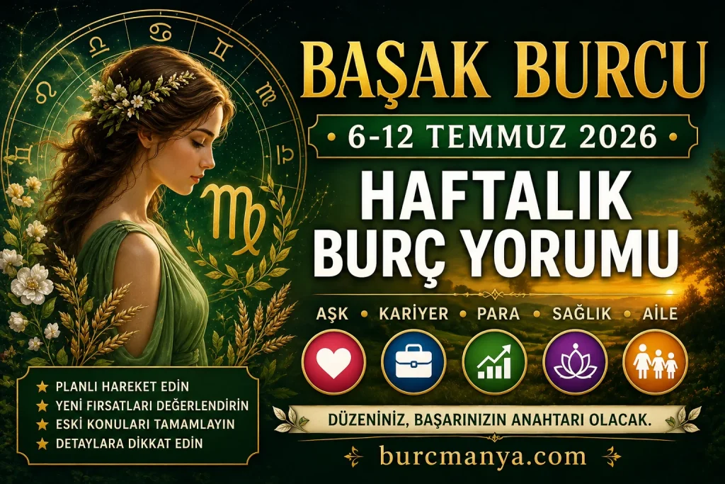 Başak Burcu 6-12 Temmuz 2026 Haftalık Burç Yorumu
