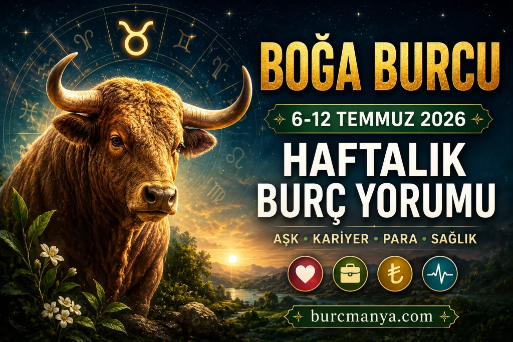 Boğa Burcu 6-12 Temmuz 2026 Haftalık Burç Yorumu