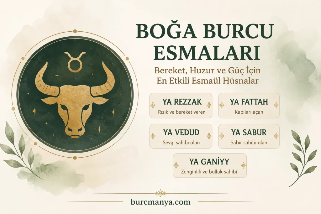 Boğa Burcu Esmaları