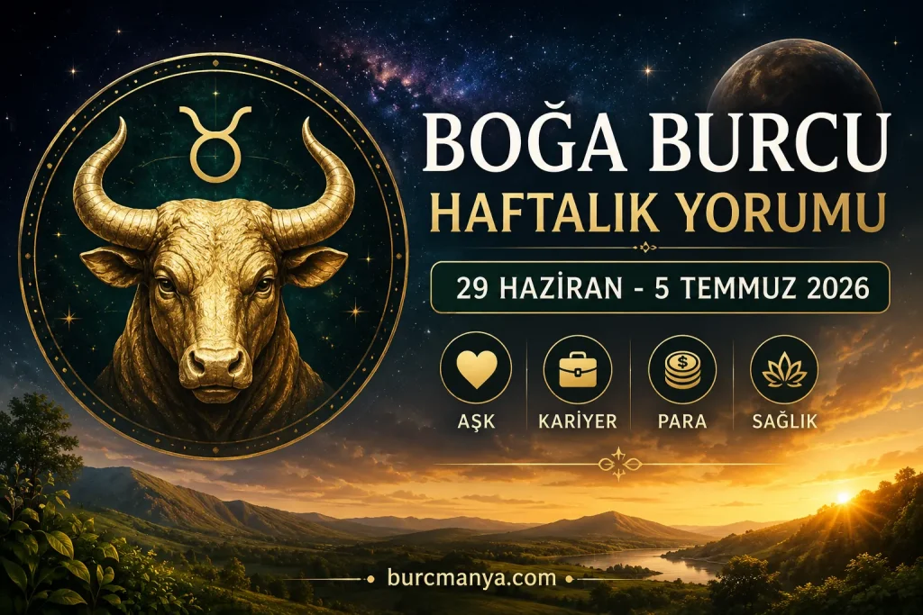 Boğa Burcu Haftalık Burç Yorumu 29 Haziran 5 Temmuz 2026