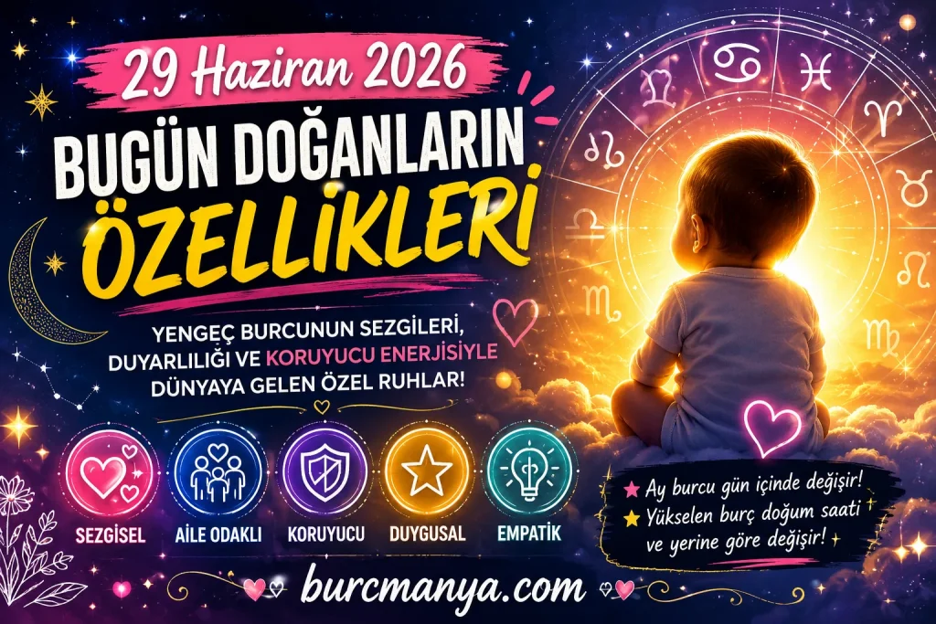 Bugün Doğanların Özellikleri 29 Haziran 2026
