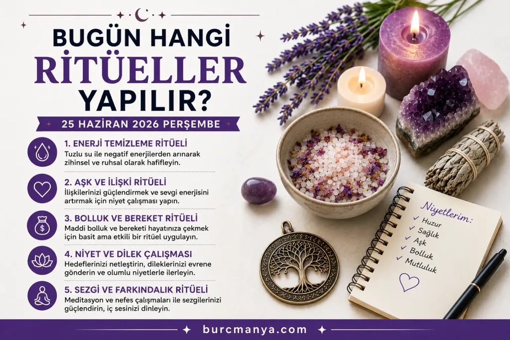 Bugün Hangi Ritüeller Yapılır 25 Haziran 2026