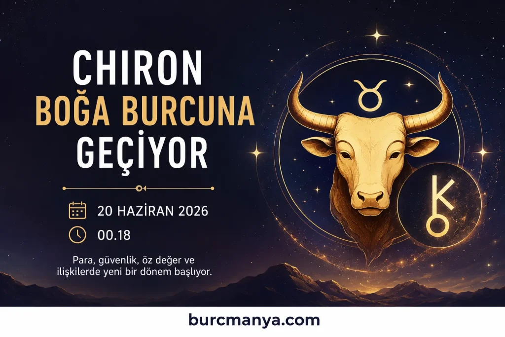 Chiron Boğa Burcuna Geçiyor 20 Haziran 2026