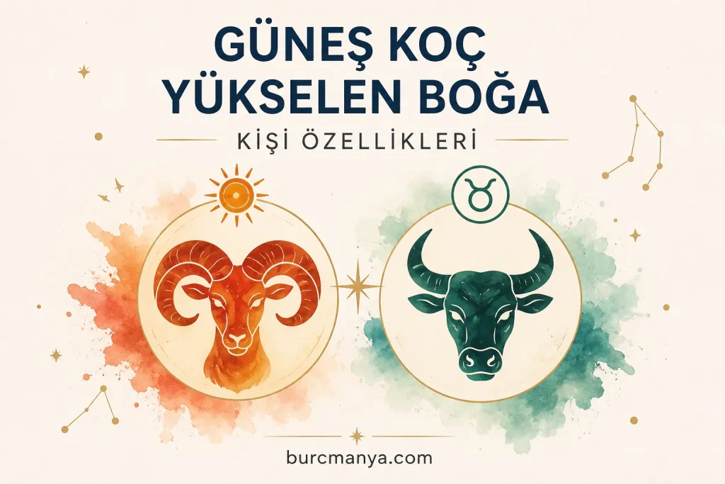 Güneş Koç Yükselen Boğa Kişisi Özellikleri
