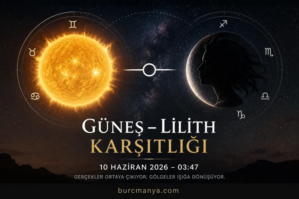 Güneş Lilith Karşıtlığı 10 Haziran 2026