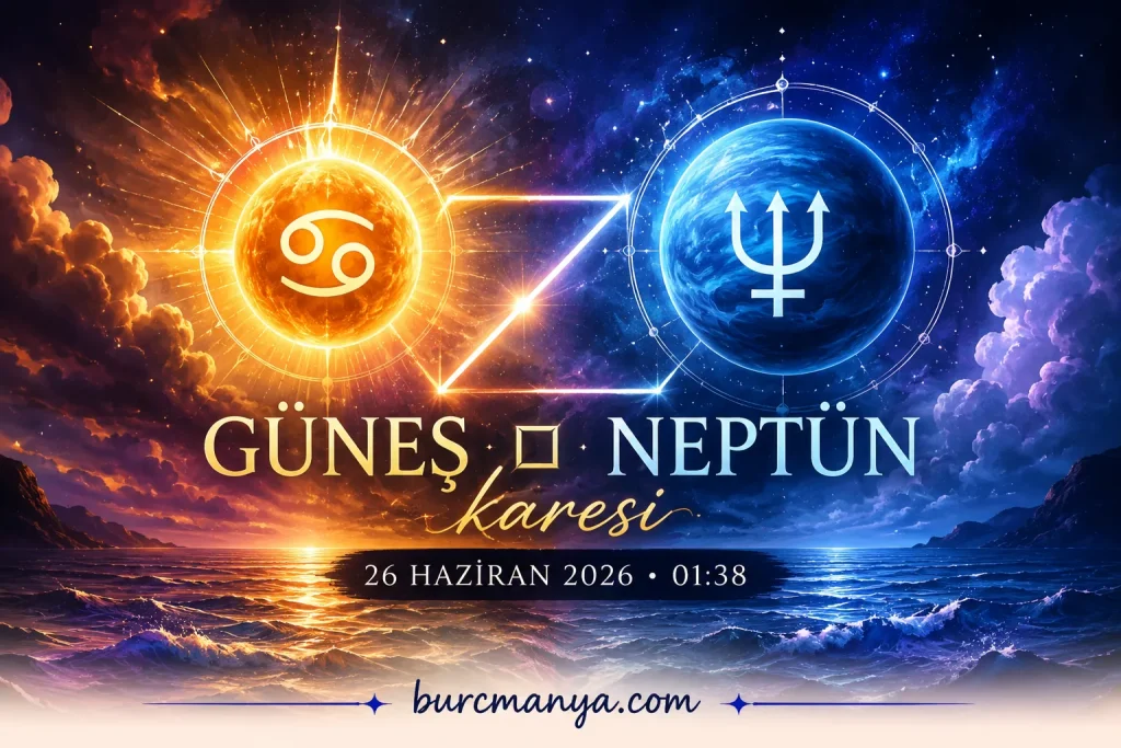 Güneş Neptün Karesi 26 Haziran 2026