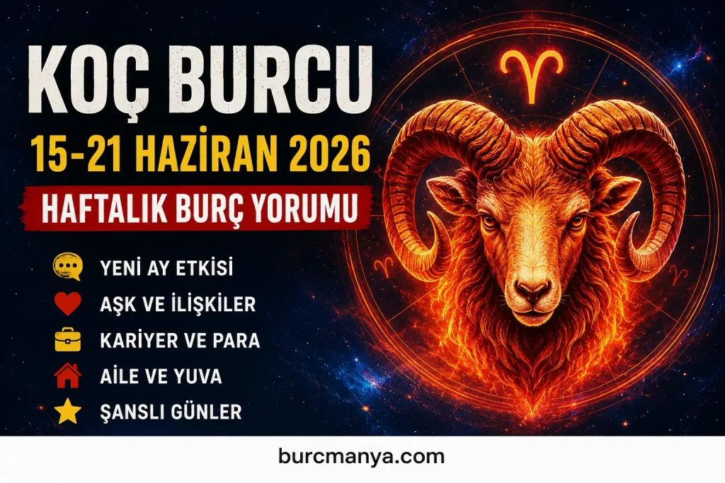 koç Burcu 15-21 Haziran 2026 Haftalık Burç Yorumu