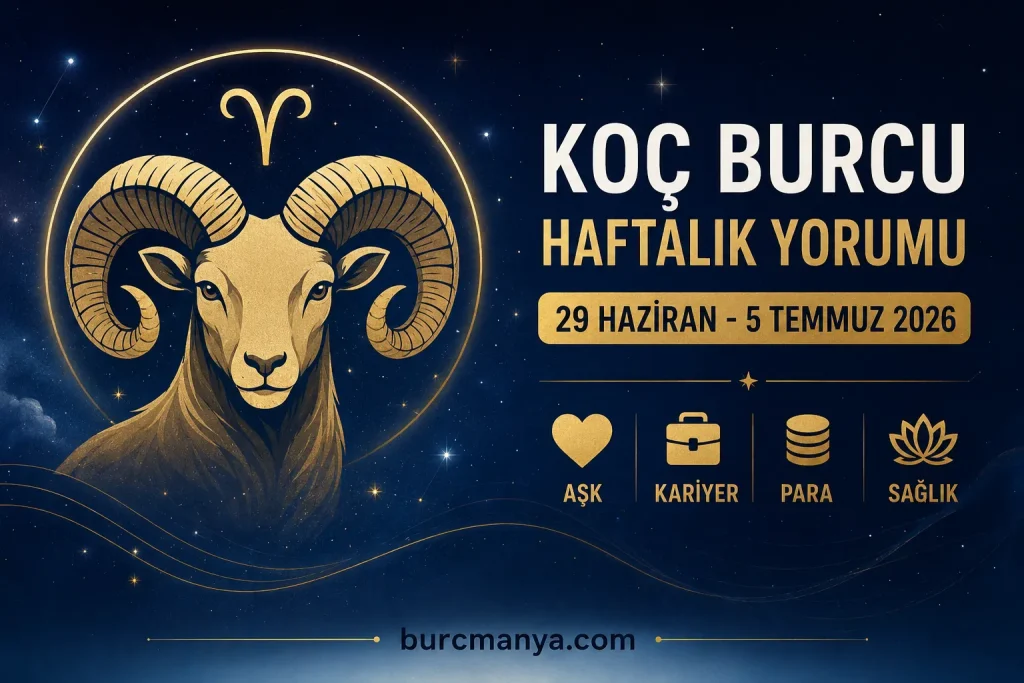 Koç Burcu Haftalık burç Yorumu 29 Haziran 5 Temmuz 2026