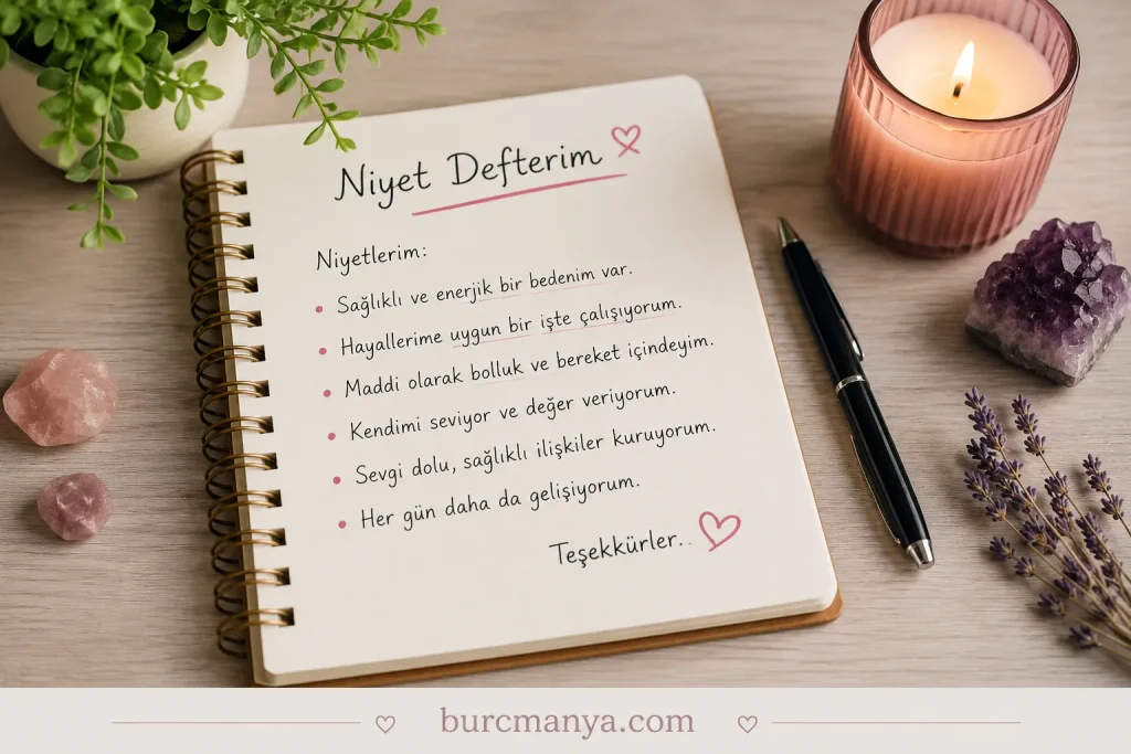 Niyet Defteri Nasıl Tutulur
