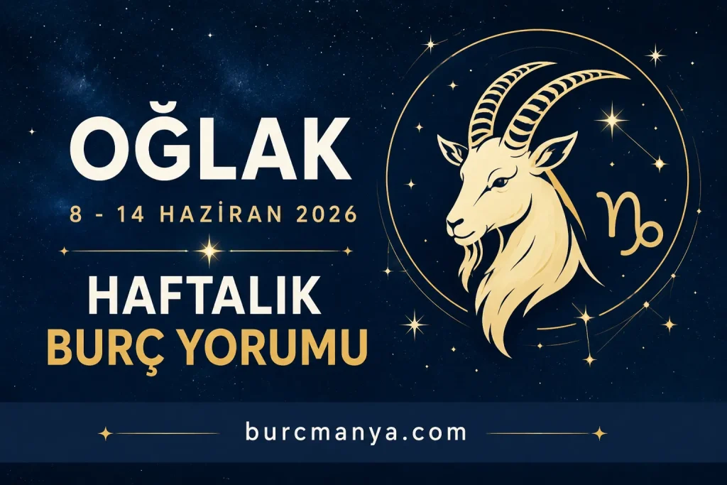 Oğlak Burcu 8-14 Haziran 2026 Haftalık Burç Yorumu