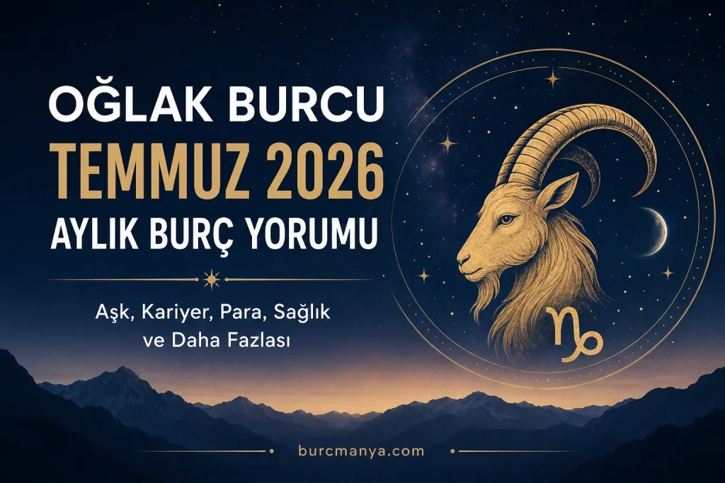 Oğlak Burcu Temmuz 2026 Aylık Burç Yorumu
