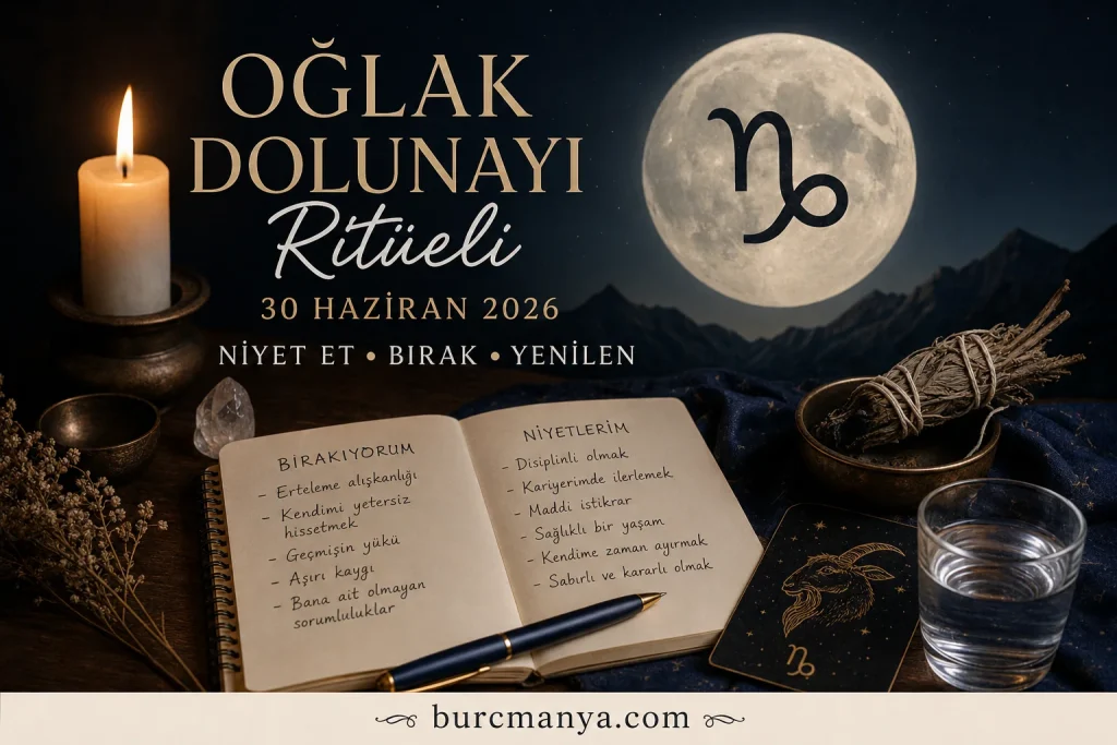 Oğlak Dolunayı Ritüeli Nasıl Yapılır 30 Haziran 2026