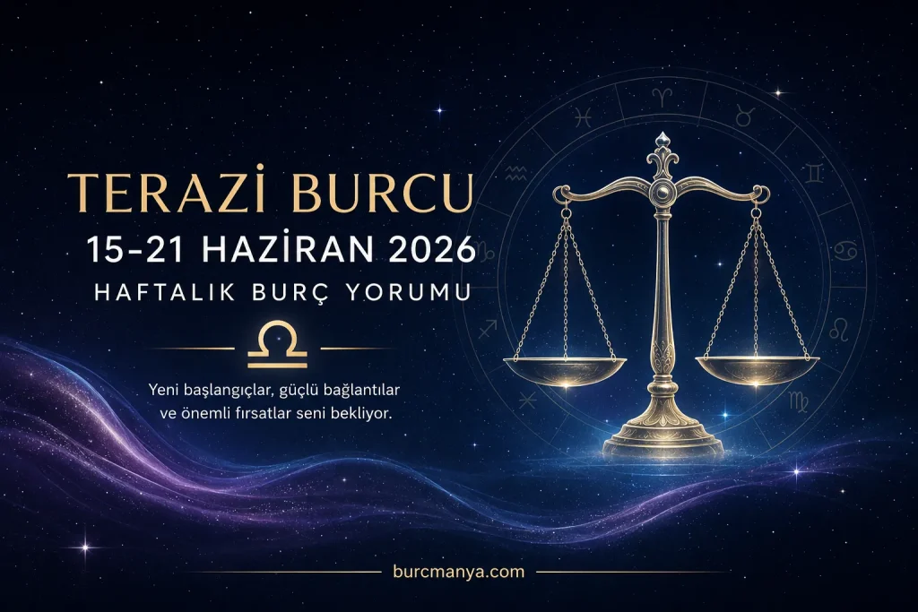 Terazi Burcu 15-21 Haziran 2026 Haftalık Burç Yorumu