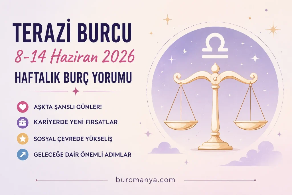 Terazi Burcu 8-14 Haziran 2026 Haftalık Burç Yorumu