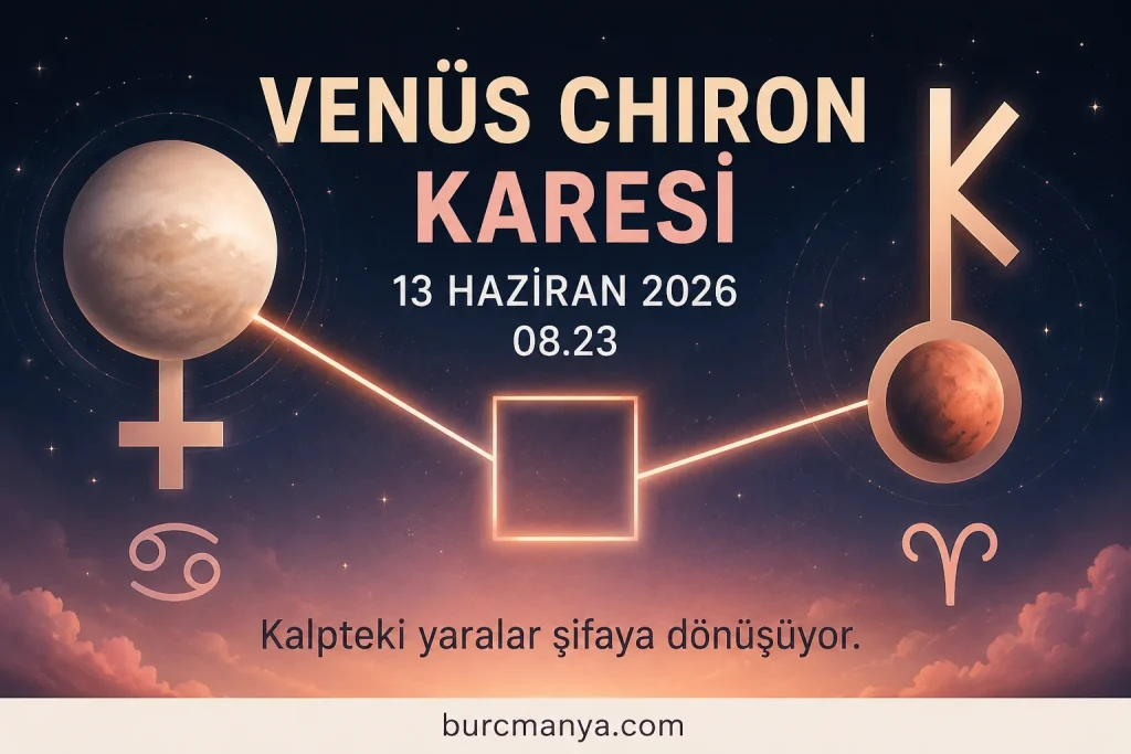 Venüs Chiron Karesi 13 Haziran 2026