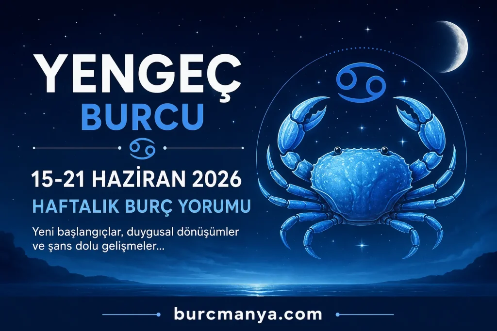 Yengeç Burcu 15-21 Haziran 2026 Haftalık Burç Yorumu