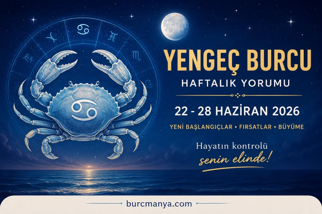 Yengeç Burcu Haftalık Burç Yorumu 22-28 Haziran 2026