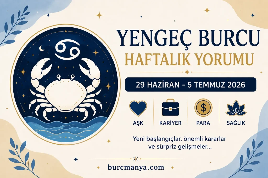 Yengeç Burcu Haftalık Yorumu 29 Haziran 5 Temmuz 2026