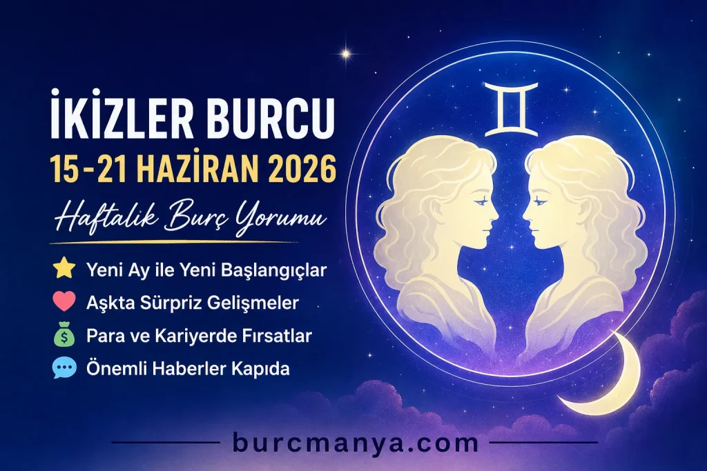 İkizler Burcu 15-21 Haziran 2026 Haftalık Burç Yorumu