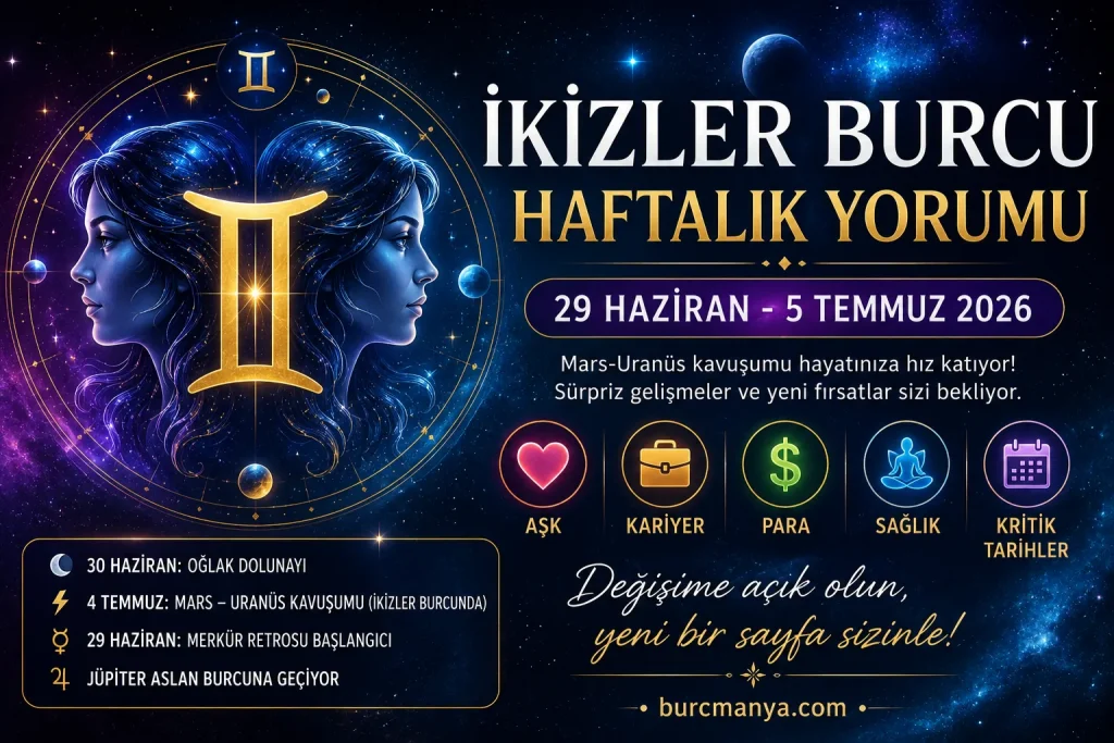 İkizler Burcu Haftalık Burç Yorumu 29 Haziran 5 Temmuz 2026