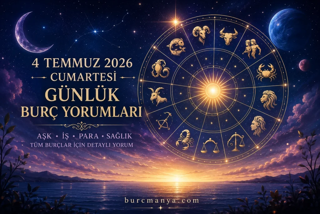 4 Temmuz 2026 Cumartesi Günlük Burç Yorumları