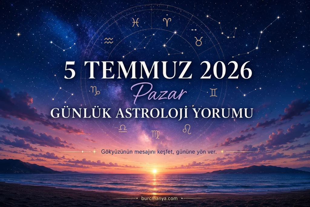 5 Temmuz 2026 Pazar Günlük Astroloji Yorumu