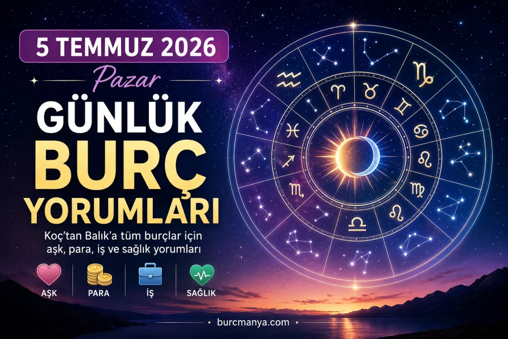 5 Temmuz 2026 Pazar Günlük Burç Yorumları
