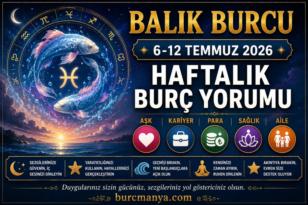 Balık Burcu 6-12 Temmuz 2026 Haftalık Burç Yorumu