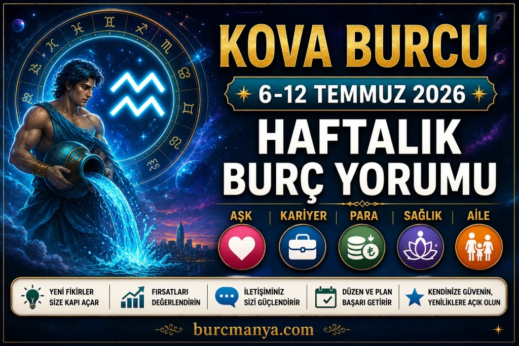 Kova Burcu 6-12 Temmuz 2026 Haftalık Burç Yorumu
