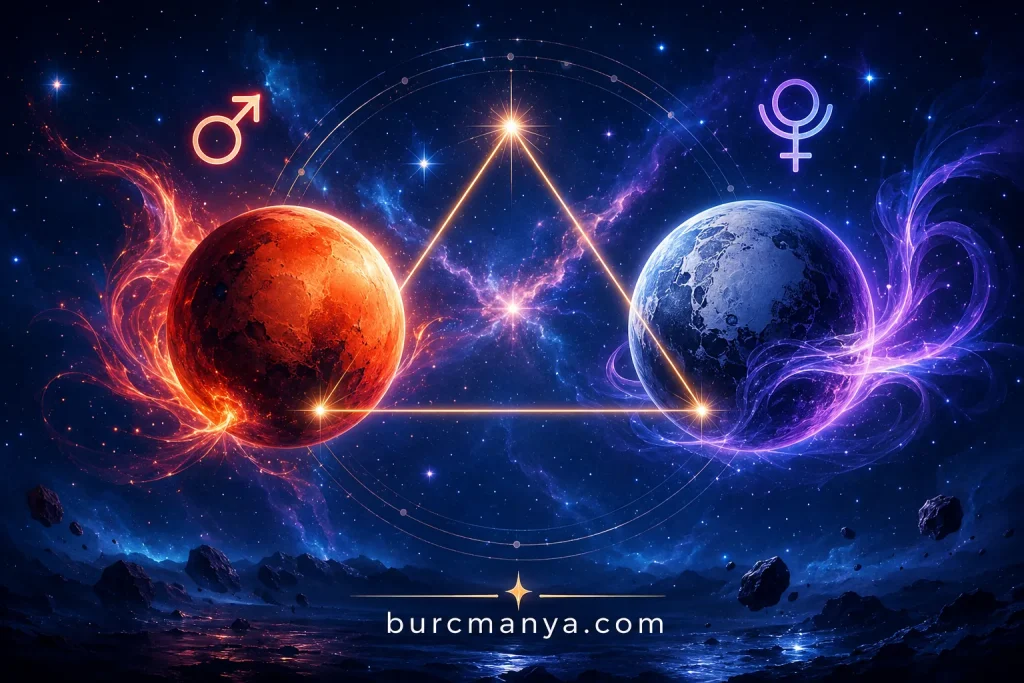 Mars Plüton Üçgen Açısı 5 Temmuz 2026