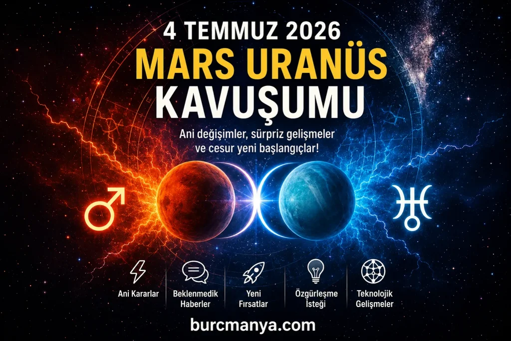 Mars Uranüs Kavuşumu 4 Temmuz 2026