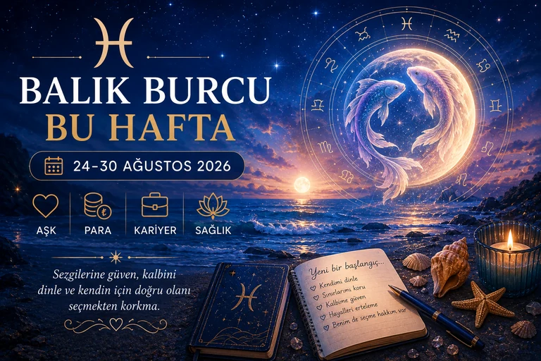 Balık Burcu Bu Hafta 24-30 Ağustos 2026 haftalık burç yorumu